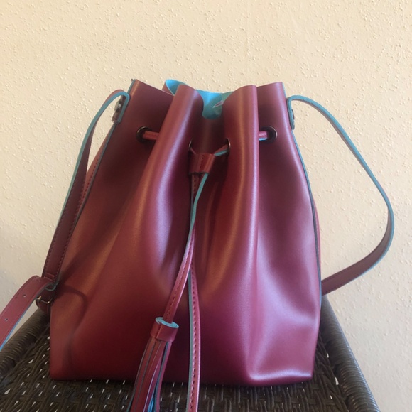 Burgundy Satchel - Picture 2 of 2
